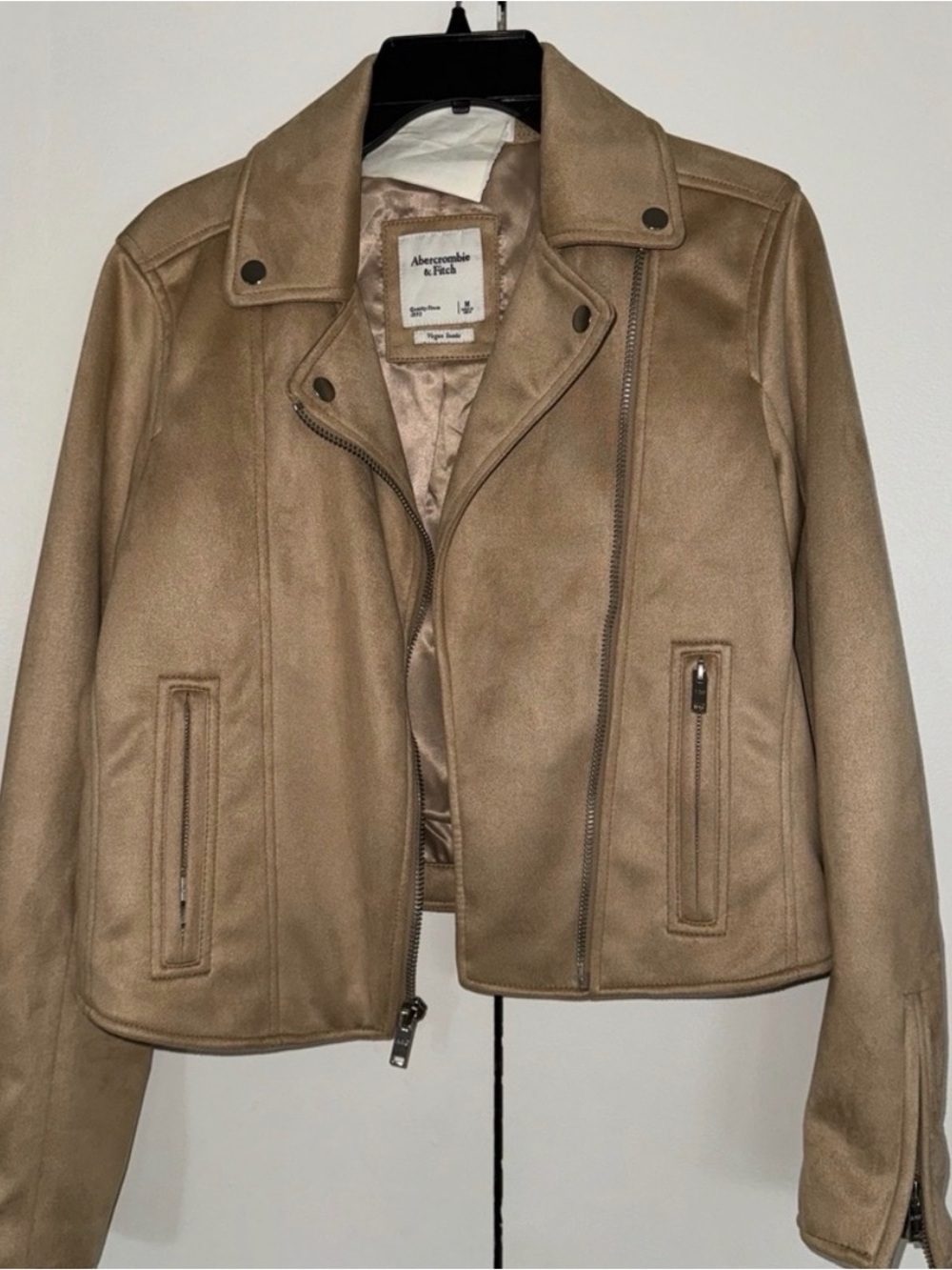Suede tan abercrombie jacket